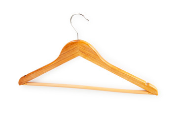 Hanger isolated on the white background