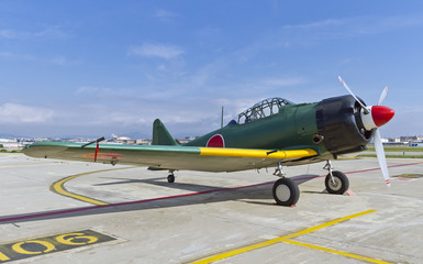 Fototapeta na wymiar Mitsubishi A6M Zero WWII