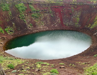 cráter de volcán