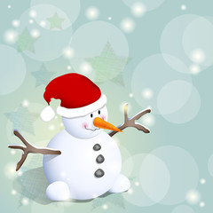 Omino di neve con stelle - Snowman and stars