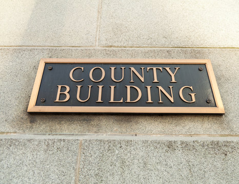 County building sign
