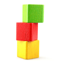 Wooden building blocks