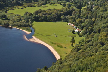 lough tay tourist attraction in wicklow ireland