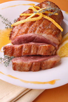 magret de canard &agrave; l'orange