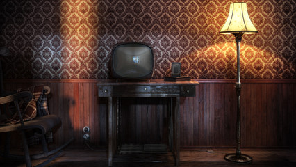 vintage tv evening