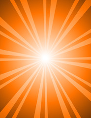 Ancient Red Sunburst Design