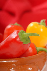 Variety of chili peppers
