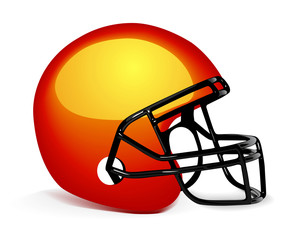 Football Helmet on white