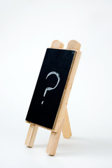 blackboard with question