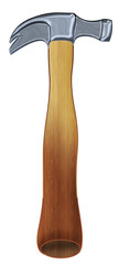 hammer isolated. clipping path included.
