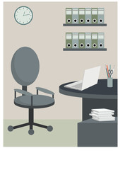 Office furniture. vector