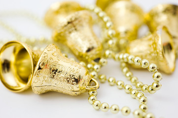 christmas gold bells