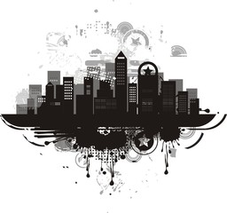 city silhouette background