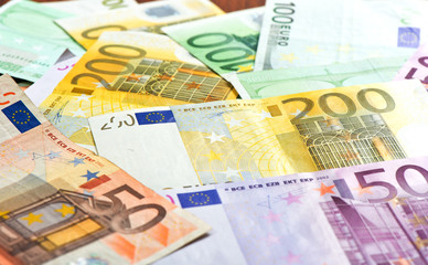 Euro Banknoten. Geldscheine. Money