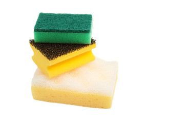 Three various sponges for washing