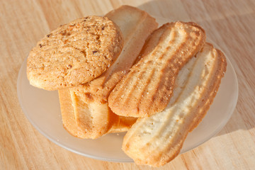 cookies on a saucer