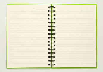 open notebook