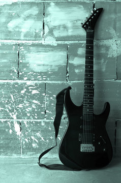 Electric guitar grunge background