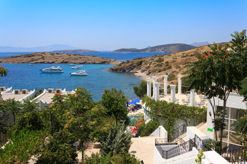 Beautiful view from the hotel on the Aegean