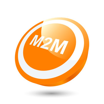 m2m symbol icon modern