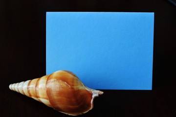 Blue note on black background