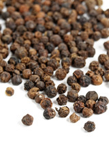 background of peppercorns