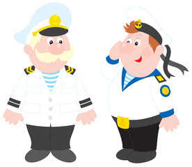 Sea captain and sailor