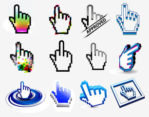 hand cursors icons