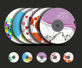 cd cover design template - obrazy, fototapety, plakaty