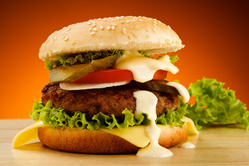 Big hamburger