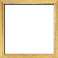 blank wooden frame onwhite background