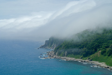 Fog above sea 3