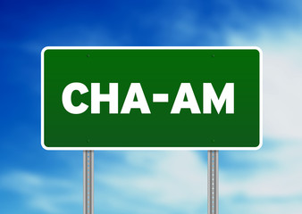 Green Road Sign - Cha-Am, Thailand