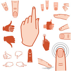 hand and finger icon