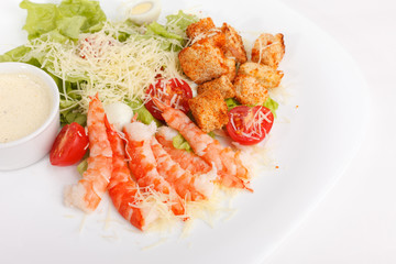Caesar Salad with shrimps