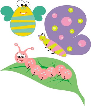 Cartoon insects