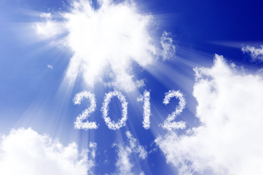 2012 　数字　雲