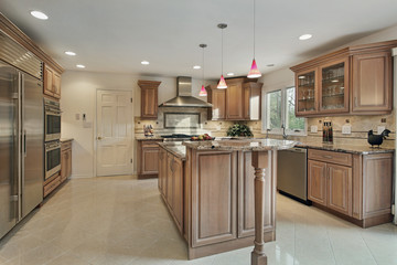 Kitchen in remodeled home