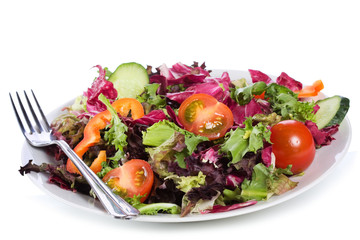 salad with greens and vegetables