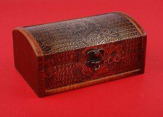 wooden casket