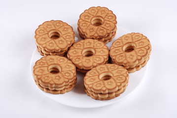 The cookies on a plate