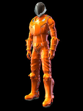 futuristic space pilot