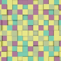 abstract image of cubes in pastel colors