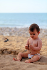 Baby on the beach
