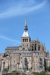 Obraz premium Abbaye du Mont-Saint-Michel en Normandie