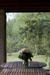 Bouquet de roses blanches