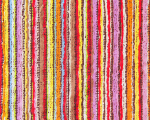 Brightly Striped Fabric Background