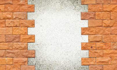 Brick wall frame with area for copyspace
