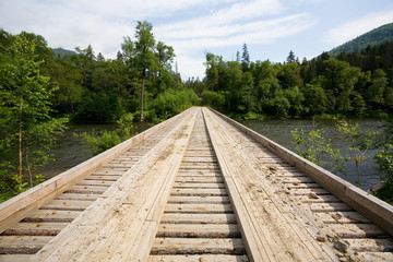 Wooden bridge