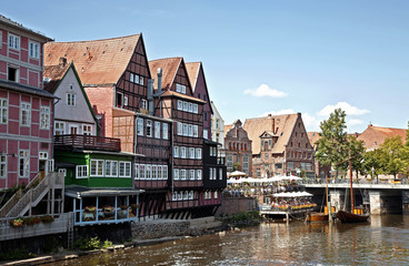 Fototapeta na wymiar Lüneburg an der Ilmenau